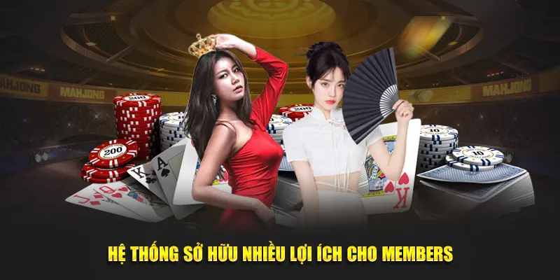 Hệ thống sở hữu nhiều lợi ích cho members