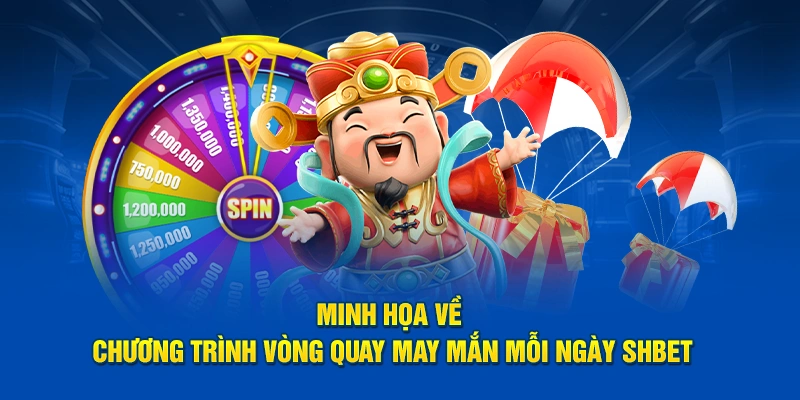 Minh họa về chương trình vòng quay may mắn mỗi ngày SHBET